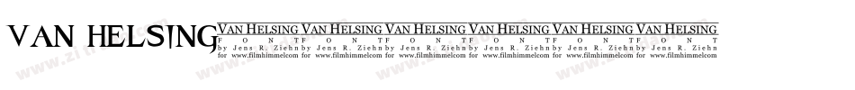 van helsing字体转换